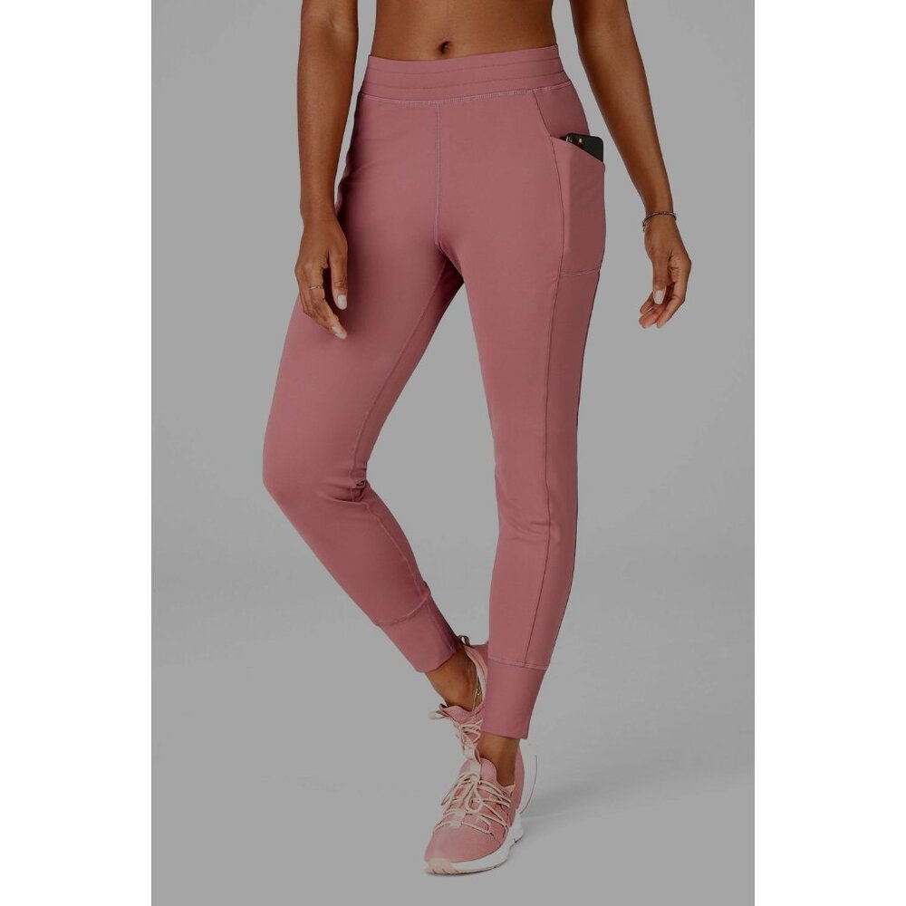 Fabletics MILA Cold Weather High-Waisted Pocket Cherry Mocha Jogger Women's XXS - Picture 3 of 9